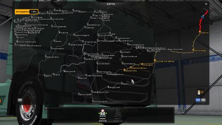 Карта России, Украины и Белоруссии от Goba6372 r43 для ETS 2